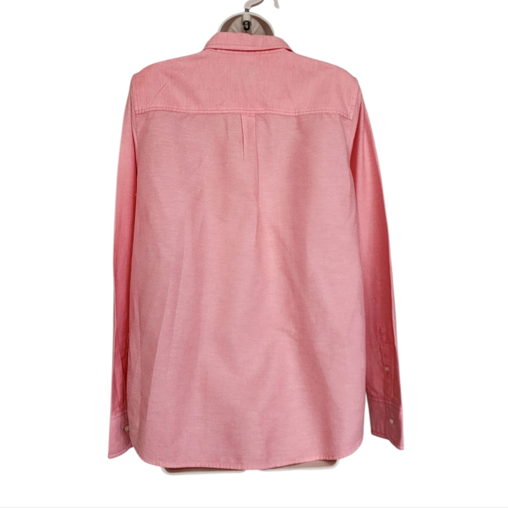 J. Crew Coral Half-Button-Up Shirt Size M - Picture 8 of 16